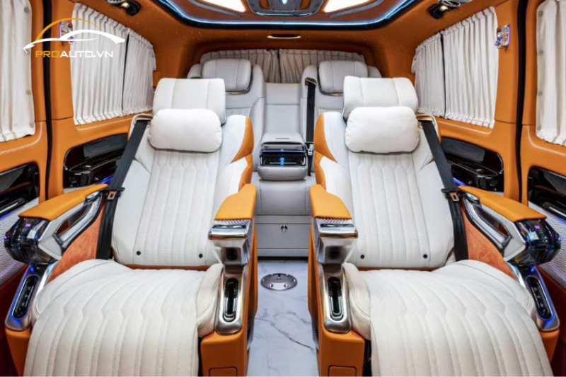 Độ ghế Limousine gói cao cấp cho xe Mercedes V250 