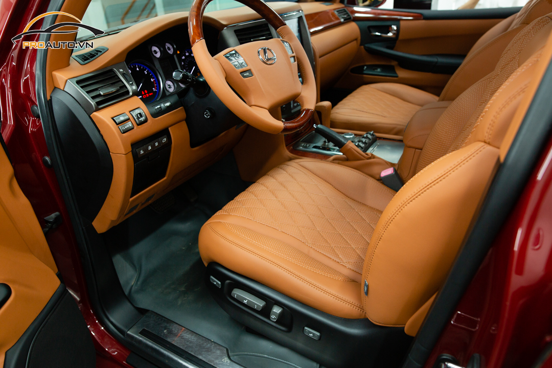 Đổi màu nội thất Lexus LX570 nguyên xe