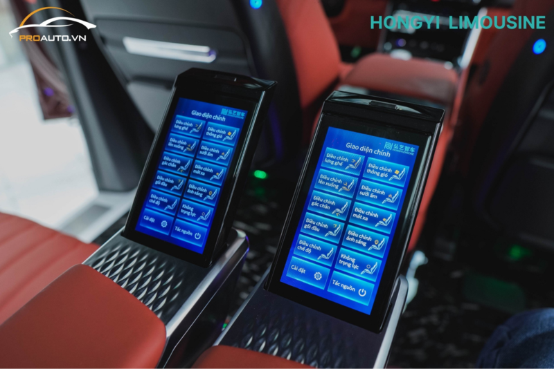 Độ ghế Limousine HongYi tích hợp điều khiển cảm ứng thông minh