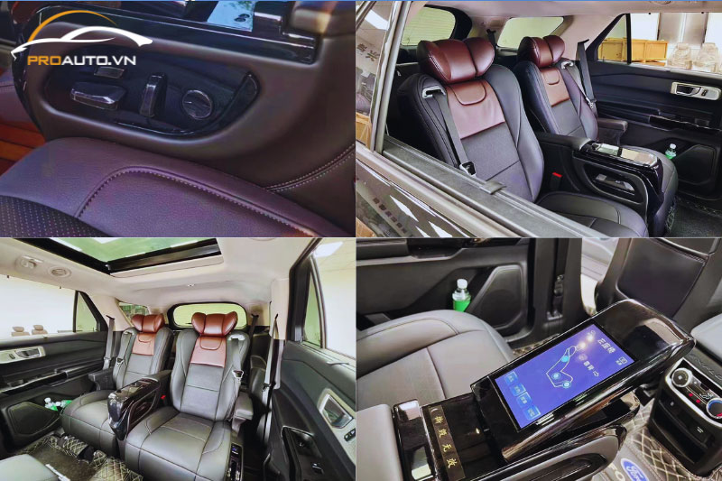 Độ ghế Limousine xe Hyundai Palisade với chức năng massage thư giãn