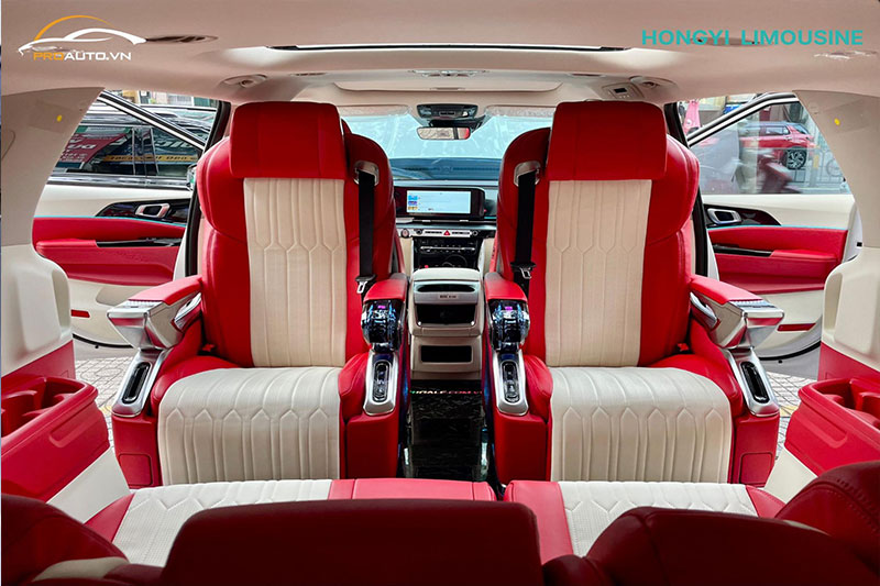 Hình ảnh nâng cấp ghế Limousine xe Kia Carnival 3.0